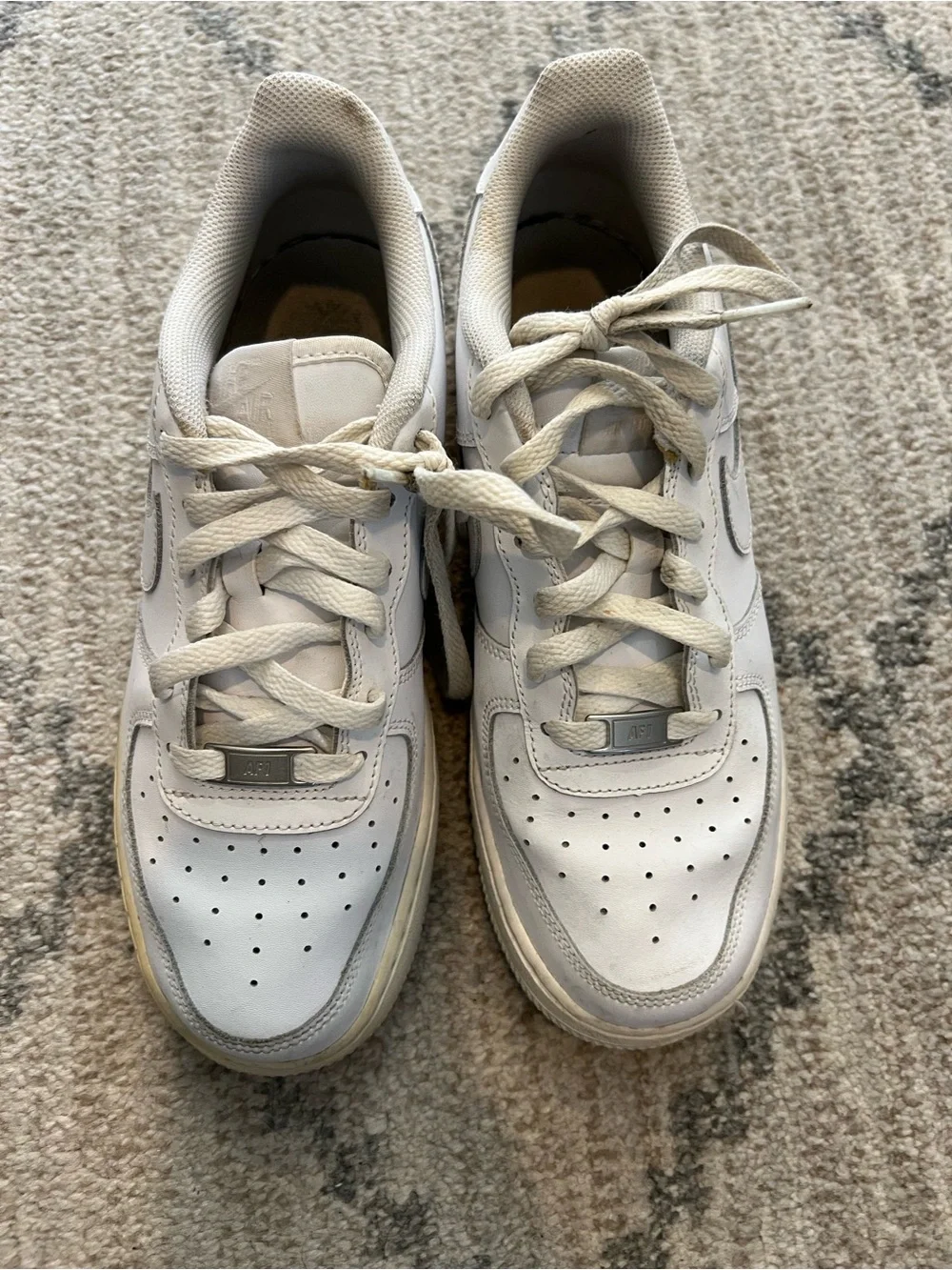 Nike Kids White & Cream Low-Top Sneakers